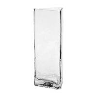 ALBION RIPPLE GLASS TRIANGLE VASE