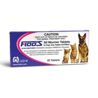 Fidos All Wormer Tablets For Dogs And Cats 2.5-10kg 100 Tablet Pack