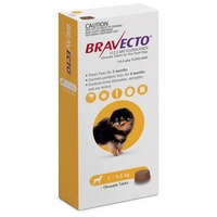 Bravecto For Very Small Dogs 2-4.5kg 1 Chew x2