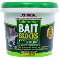 Bainbridge Rodent Bait Blocks (Brodifacoum 0.05g/kg) - 3kg