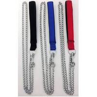 Dog Chain Lead with Padded Handle - 4mm Purple