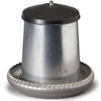 Galvanised Poultry Feeder with Cover - 5kg 