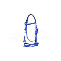 PVC Horse Bridle Pink Eventing Bridle Rubber Grip Reins Sizes mini to XFull