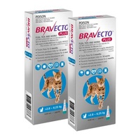 Bravecto Plus Spot On For Medium Cats 2.8 - 6.25kg