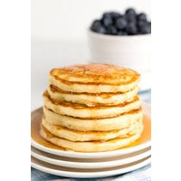 Golden Pancakes with Jam