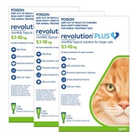 Revolution Plus For Large Cats 5-10kg 8 Pack