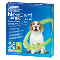 NexGard Spectra Chewables For Med Dogs 7.6- 15kg 3 Pack