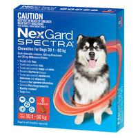 NexGard Spectra Chewables For Very Large Dogs Red 30.1-60kg 3 Pack