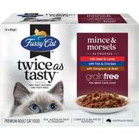 Fussy Cat Bites Mince & Morsels 12 Pack