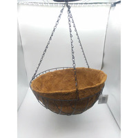 Hanging Basket with coconut liner 25cm